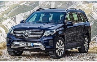 Tappetini per Mercedes GLS X166 7 posti a sedere (2016-2019) logo Hybrid