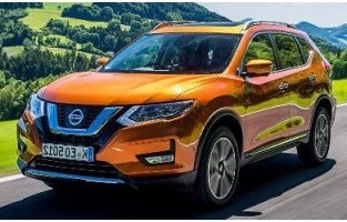 Tappetini tipo secchio di Premium in gomma per Nissan X-Trail III crossover (2017 - 2021)