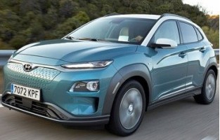 Tappetini Hyundai Kona SUV-tutto-Elettrico (2017 - 2022) logo Hybrid